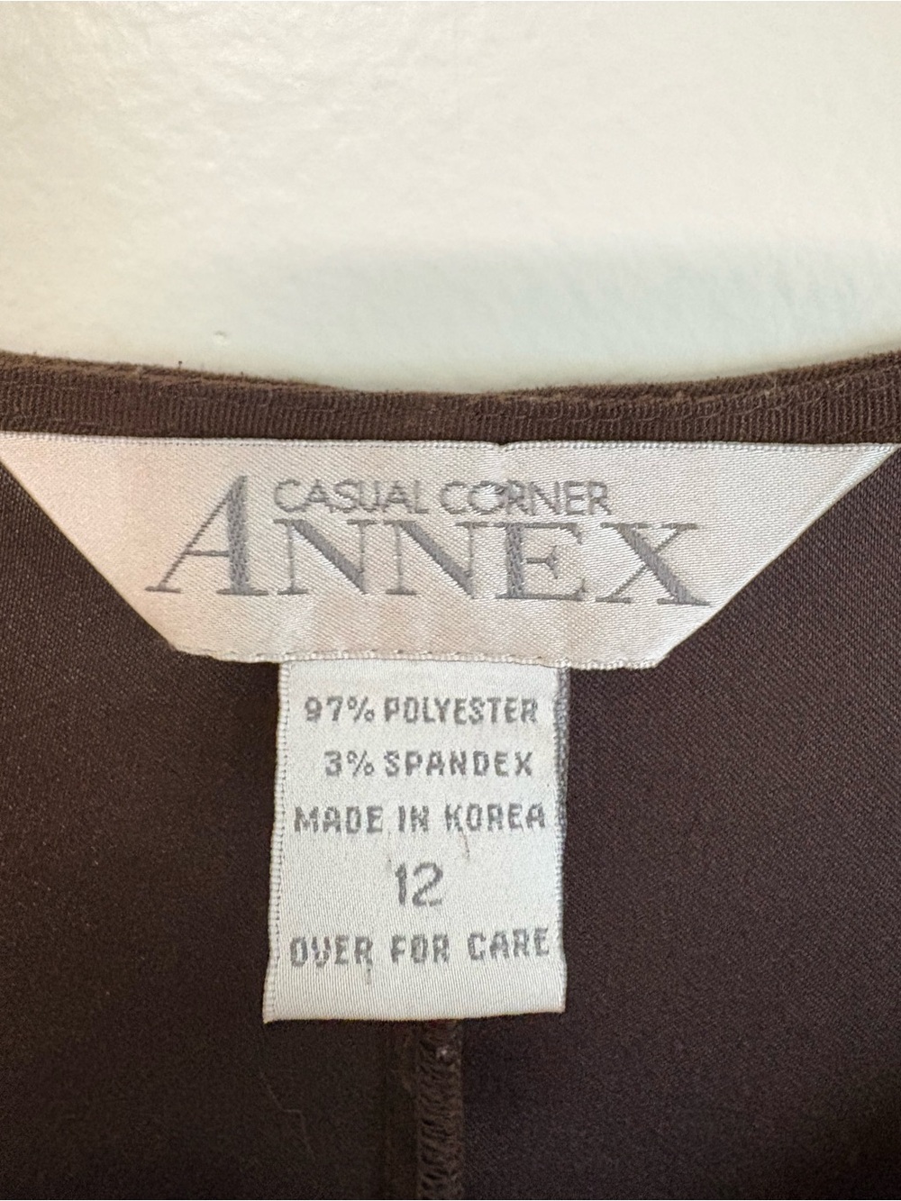 Vintage Casual Corner Brown Faux Suede Sleeveless Maxi Dress Side Buttons Sz 12 - Picture 4 of 10